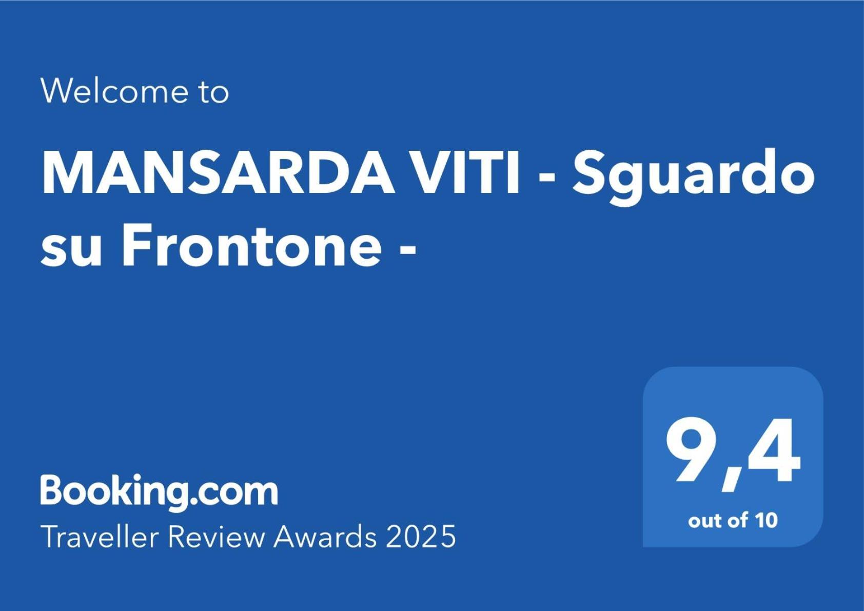 Mansarda Viti - Sguardo Su Frontone - Apartment Екстериор снимка